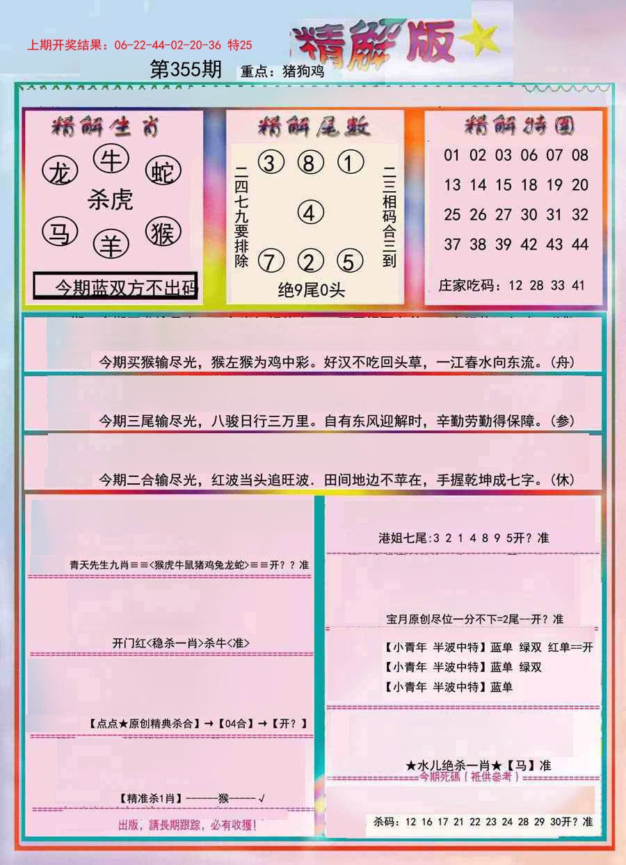 2024355期精解版