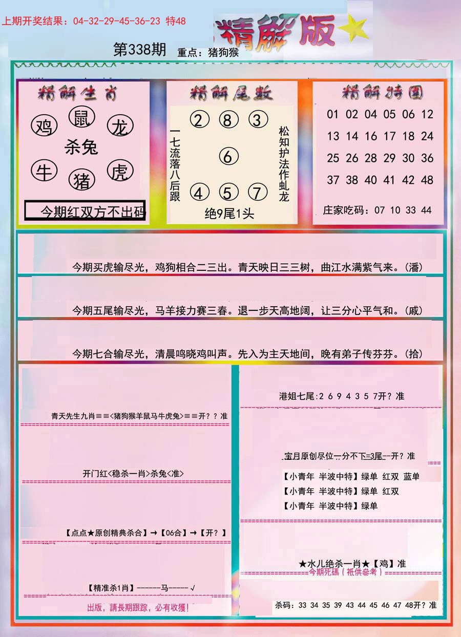 2024338期精解版