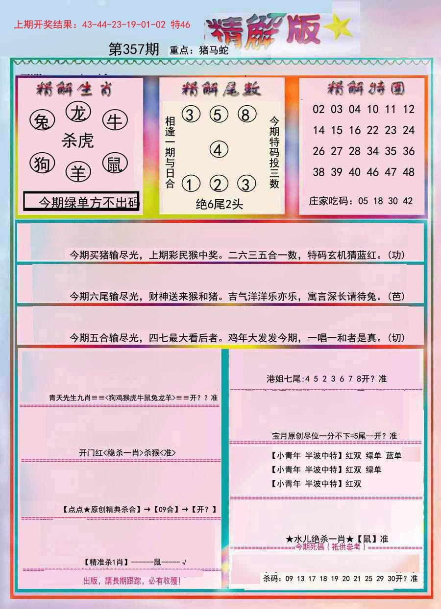 2024357期精解版