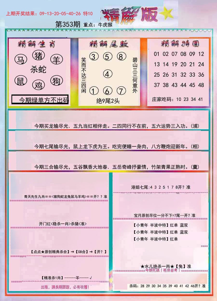 2024353期精解版