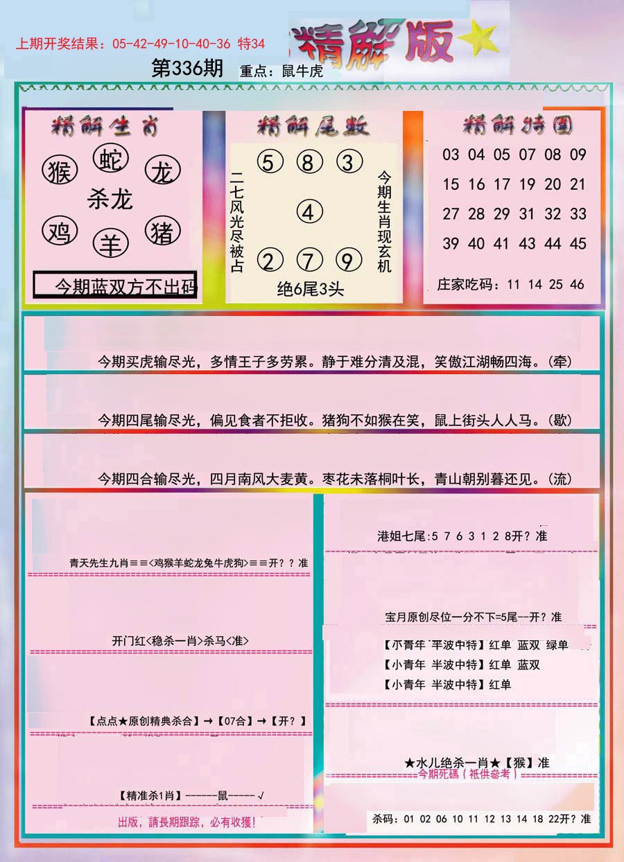 2024336期精解版
