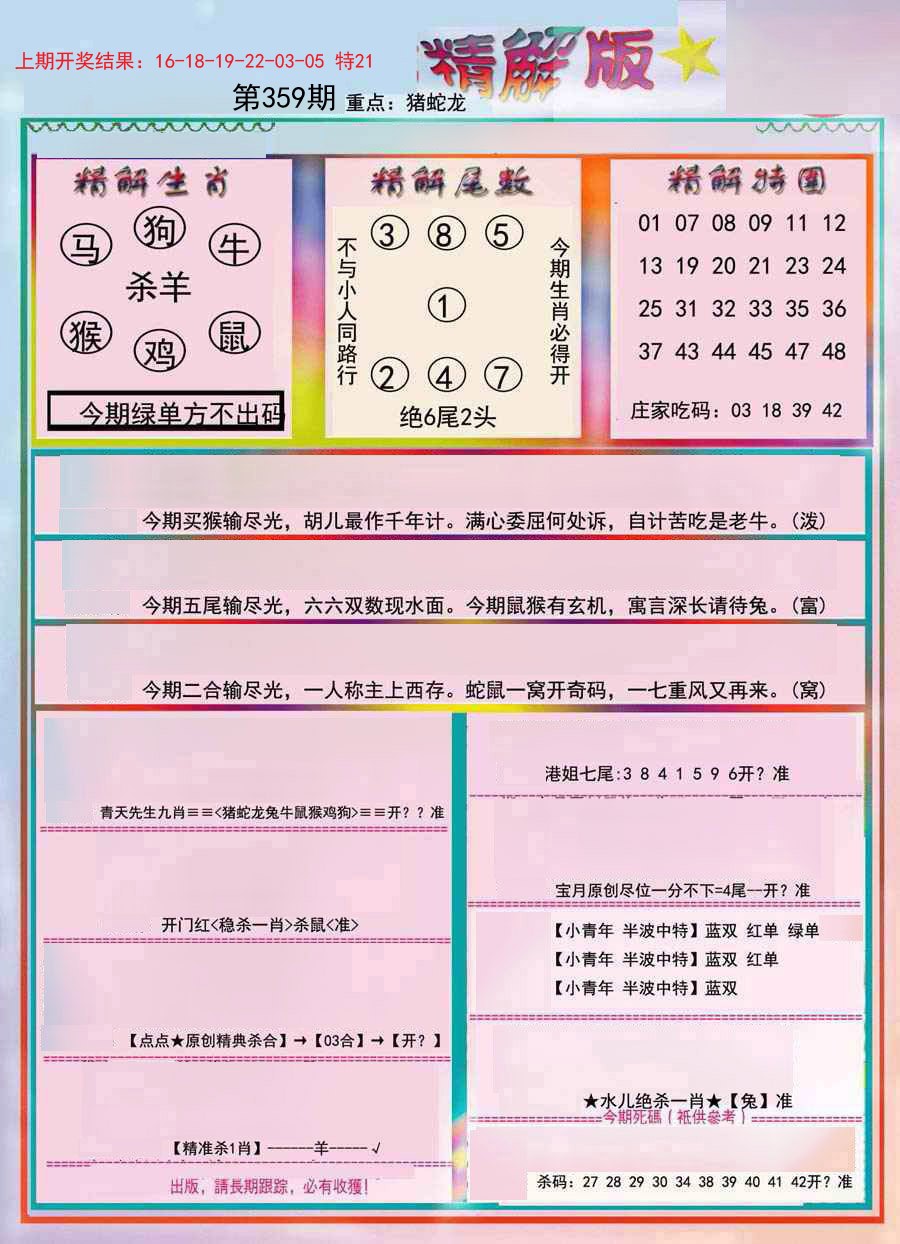 2024359期精解版