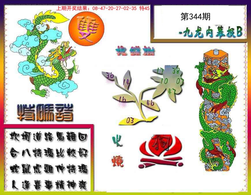 2024344期九龙内幕特肖图a