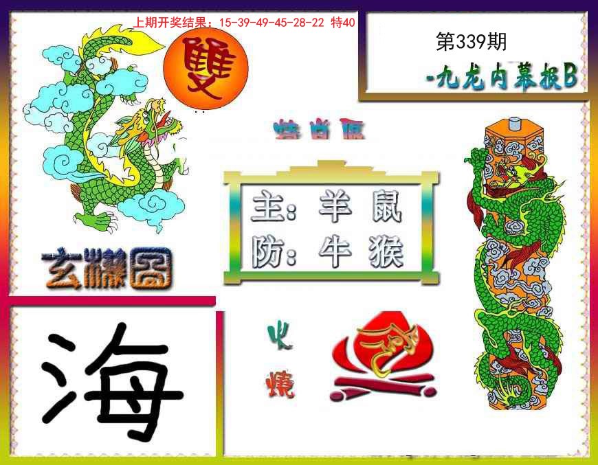 2024339期九龙内幕特肖图B