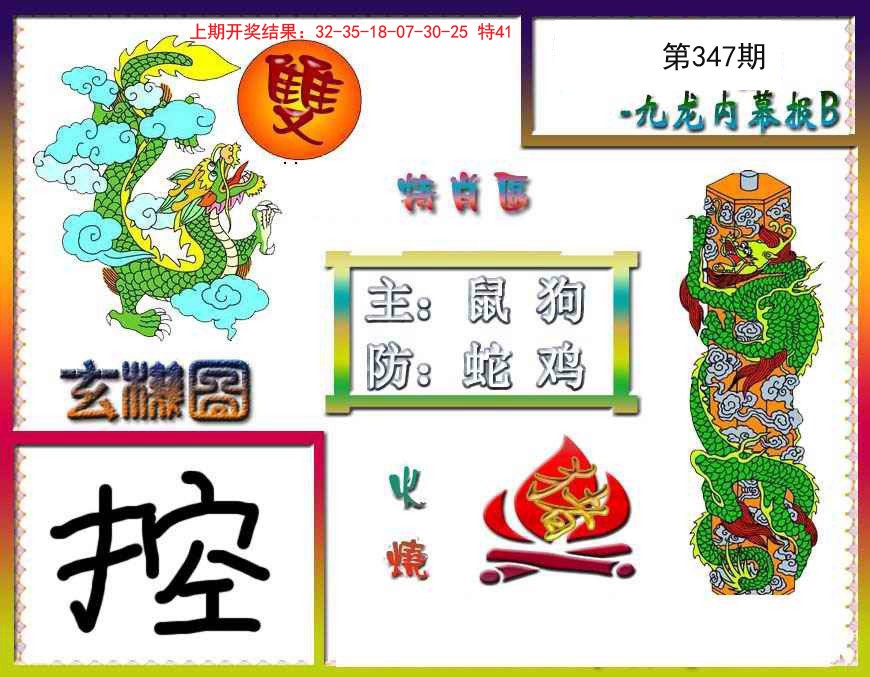 2024347期九龙内幕特肖图B