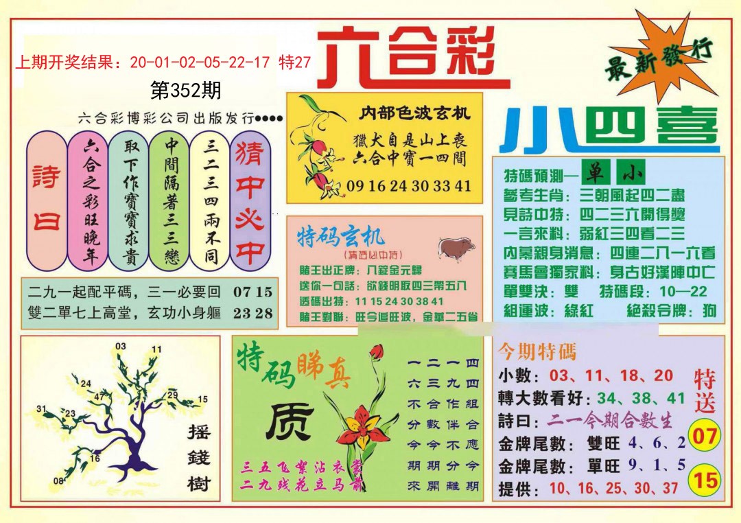 2024352期小四喜