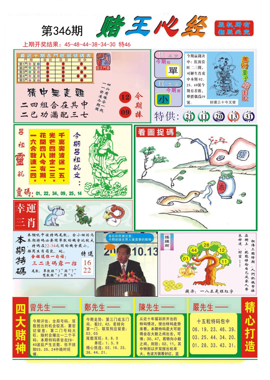 2024346期赌王心经