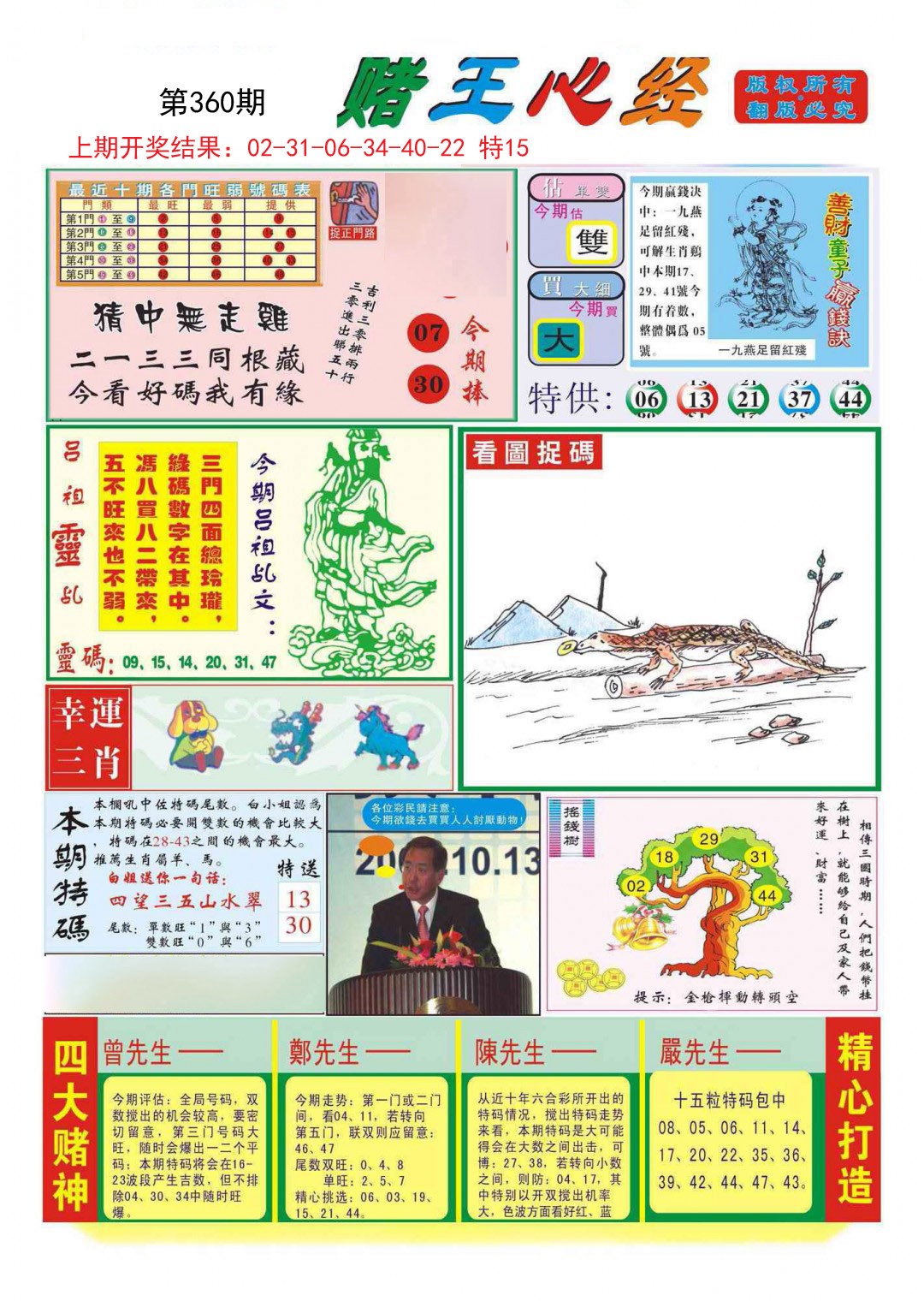 2024360期赌王心经