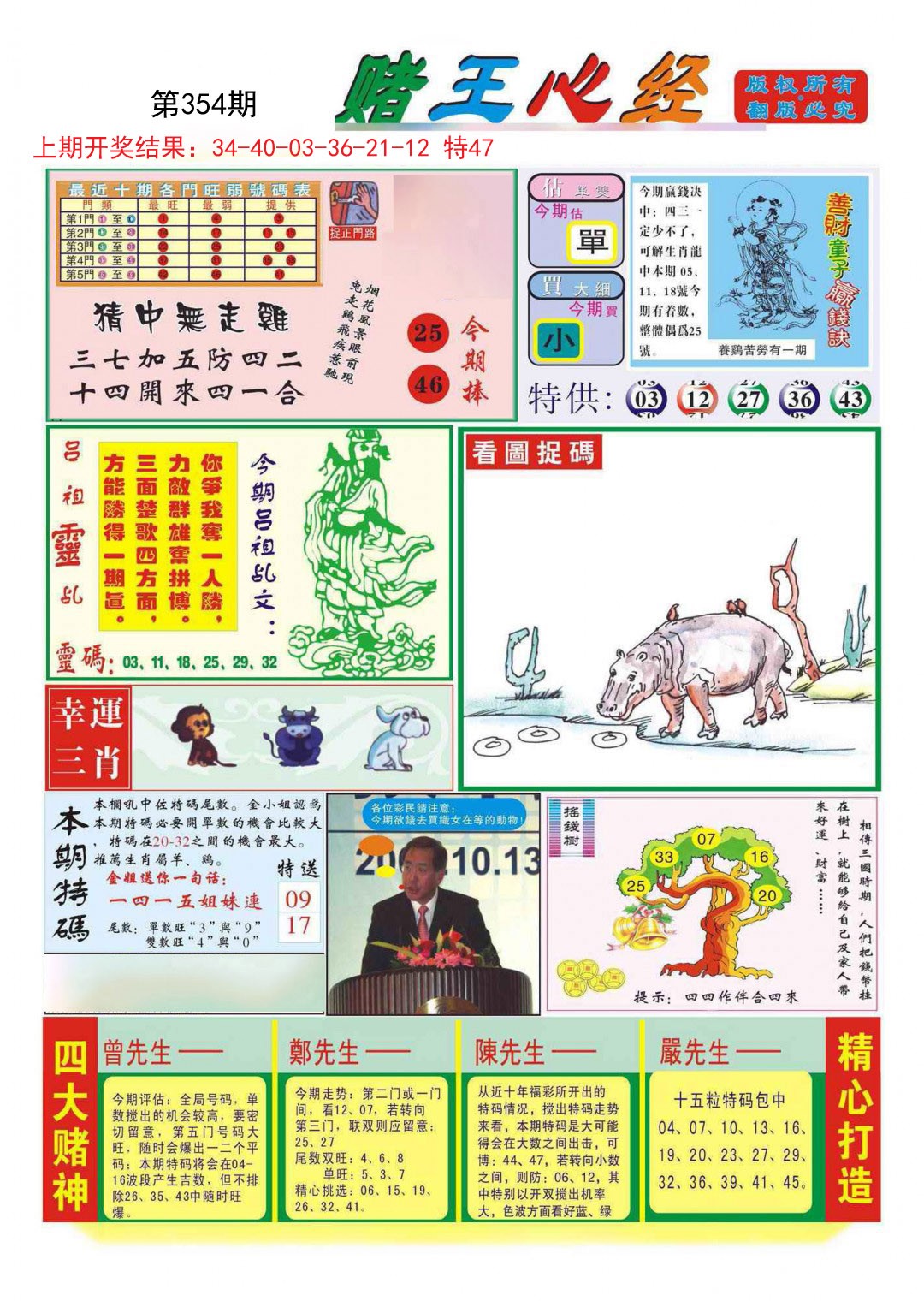 2024354期赌王心经