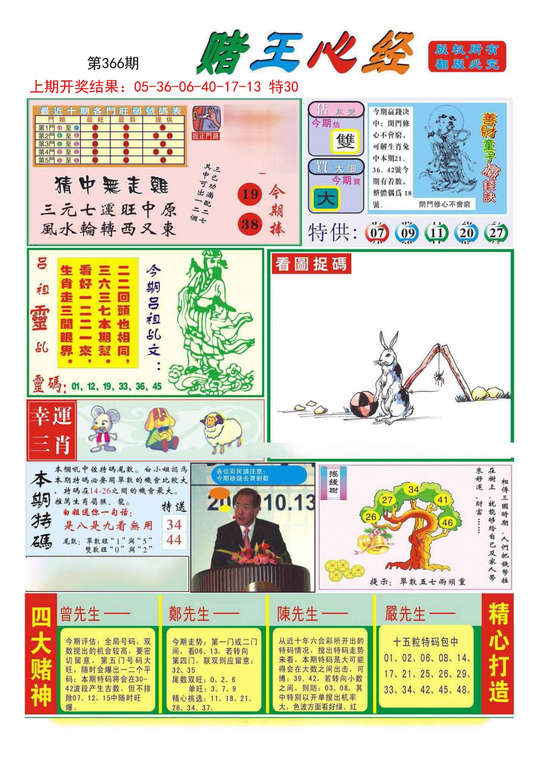 2024366期赌王心经