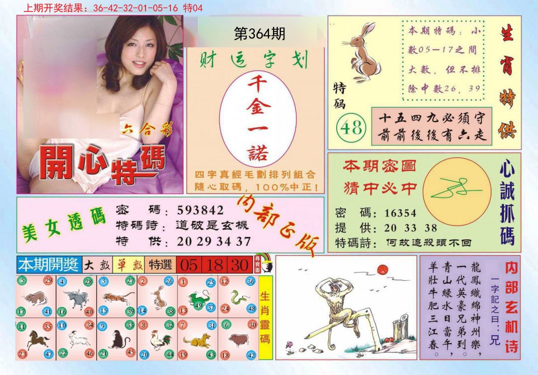 2024364期开心特码