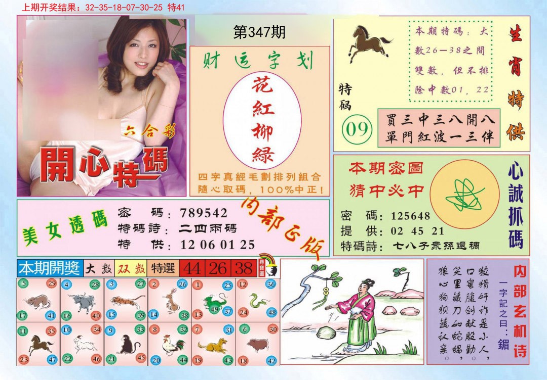 2024347期开心特码