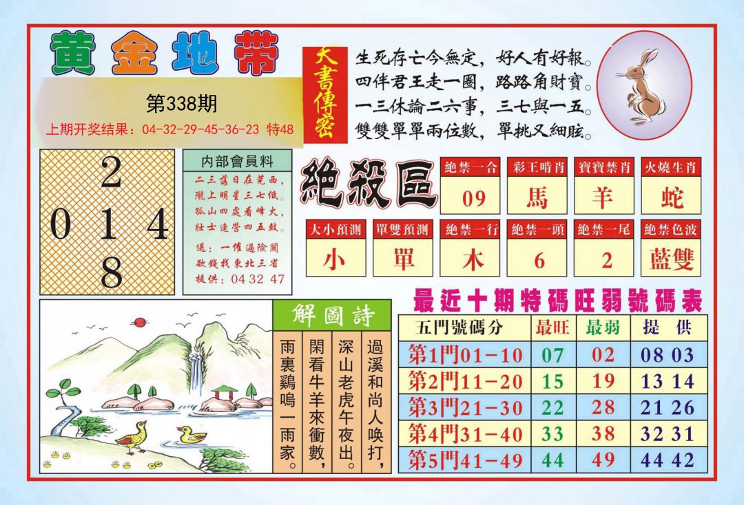 2024338期黄金地带