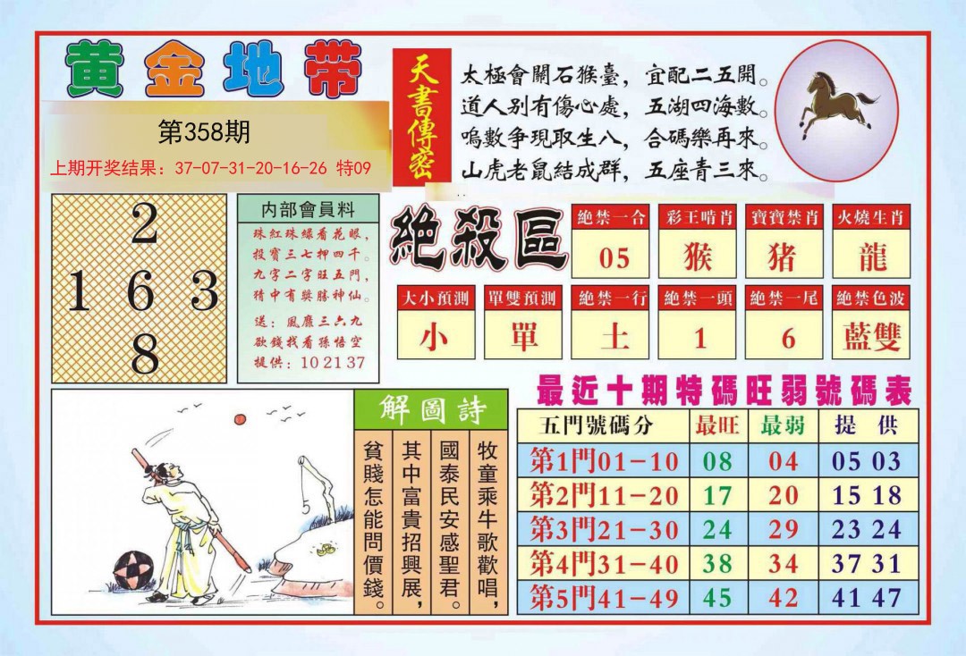 2024358期黄金地带