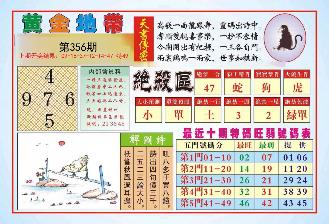 2024356期黄金地带