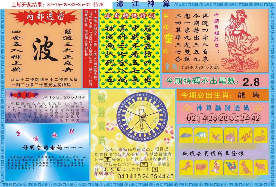 2024348期濠江神算B