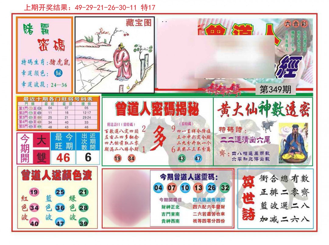 2024349期赢钱一经