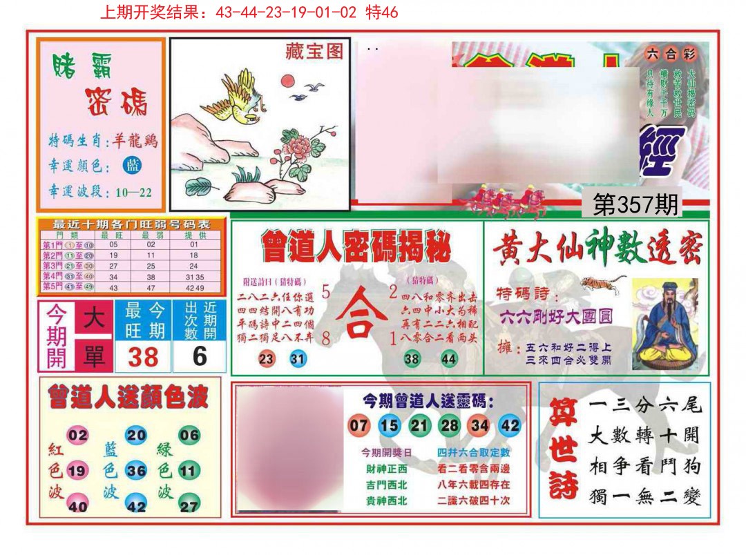 2024357期赢钱一经
