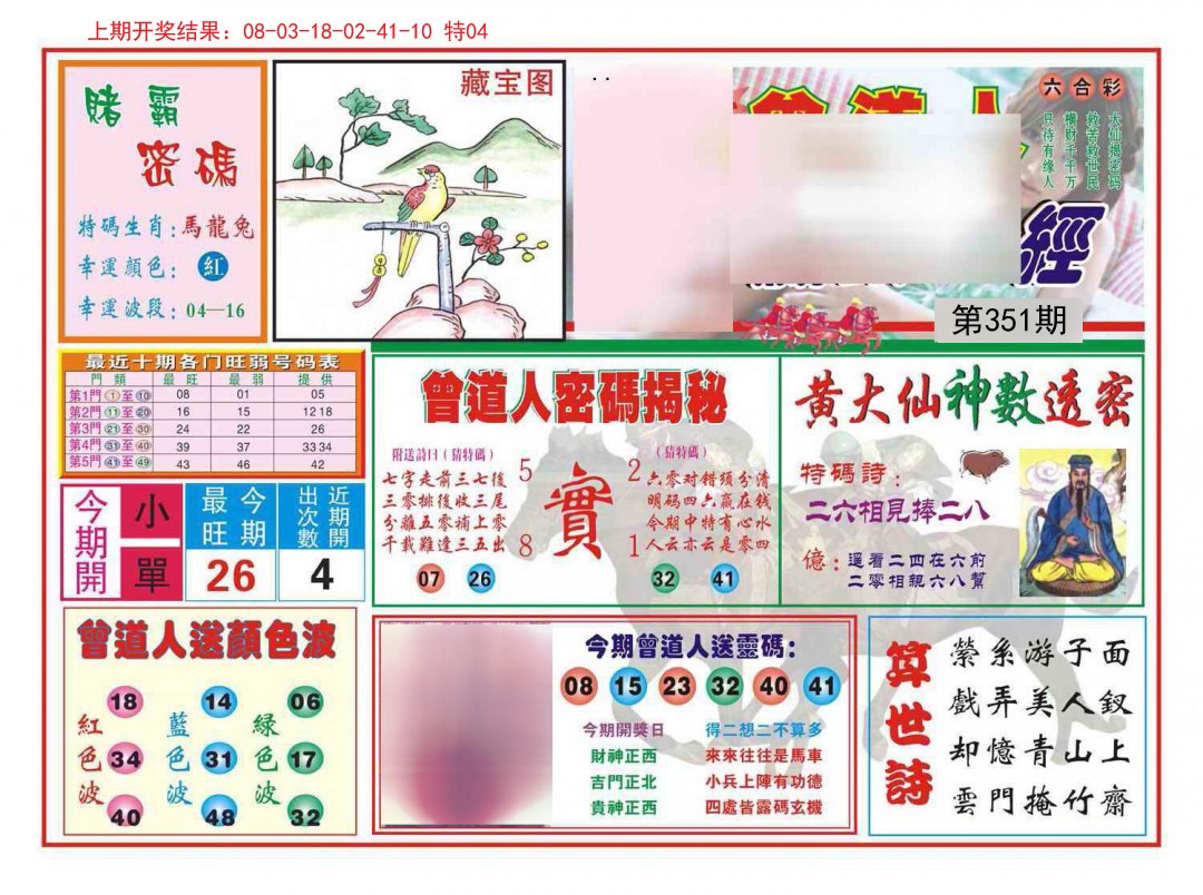 2024351期赢钱一经