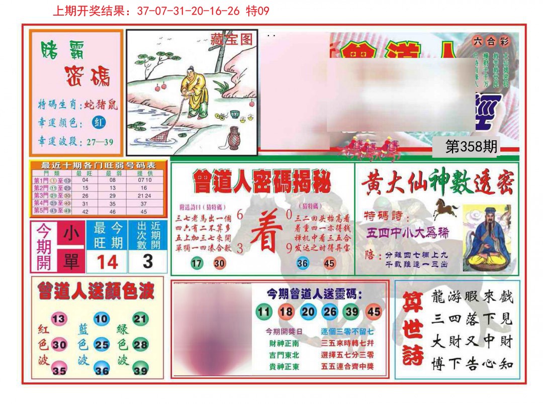 2024358期赢钱一经