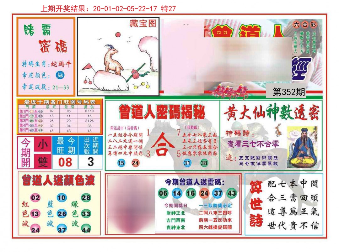 2024352期赢钱一经