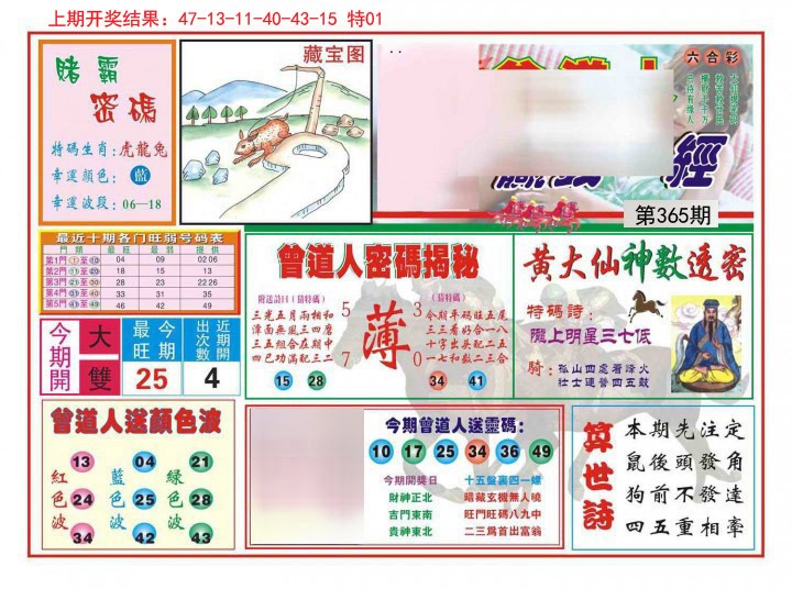 2024365期赢钱一经