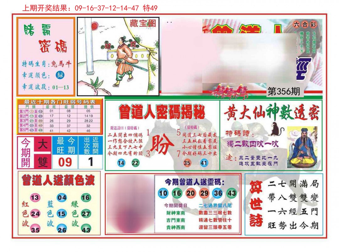 2024356期赢钱一经