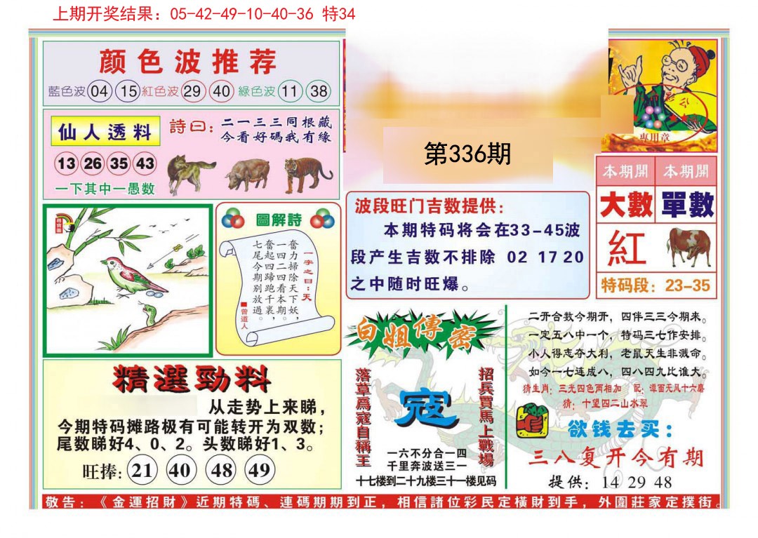 2024336期金运招财