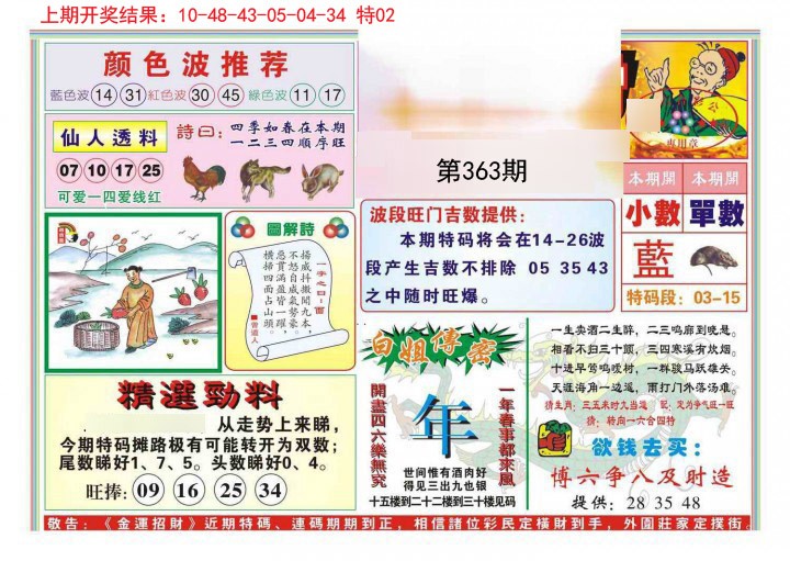 2024363期金运招财