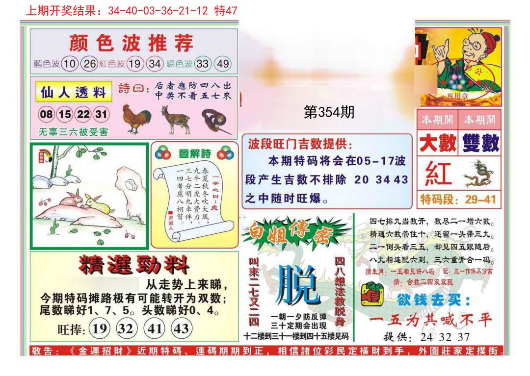 2024354期金运招财