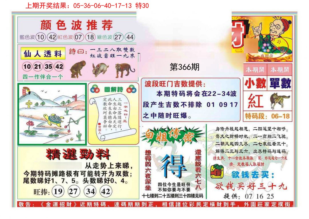 2024366期金运招财