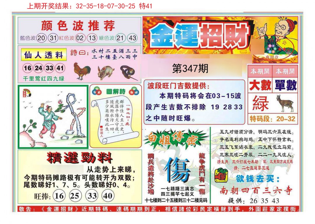 2024347期金运招财
