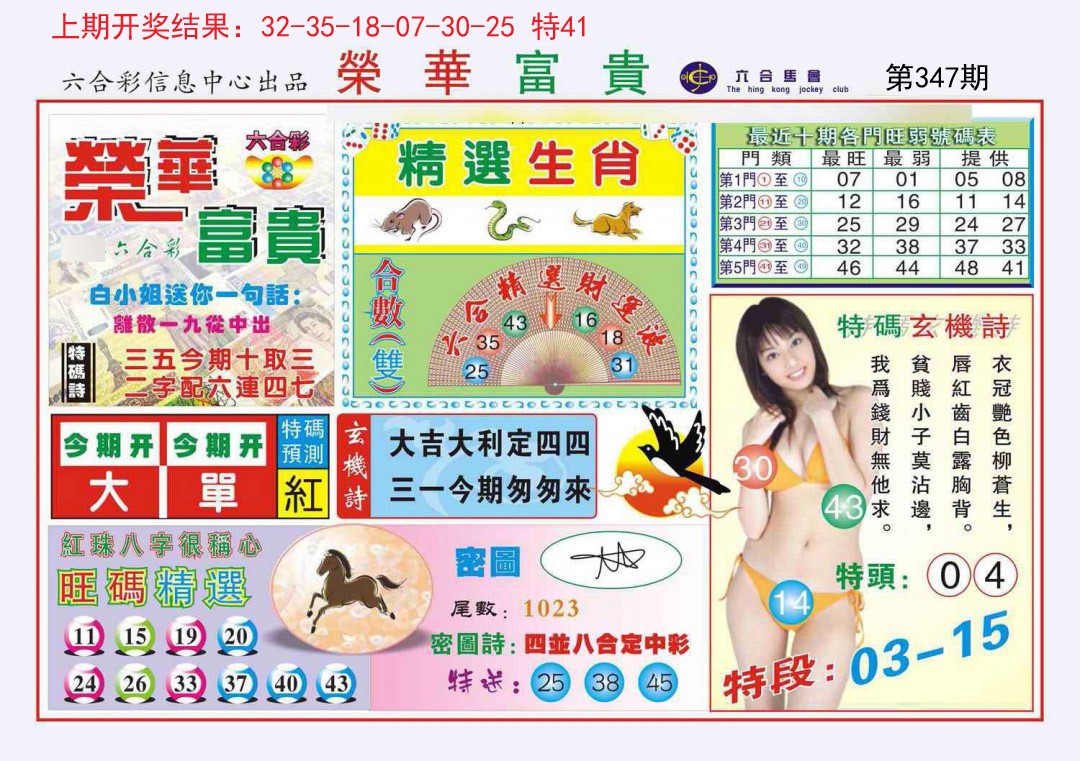 2024347期荣华富贵