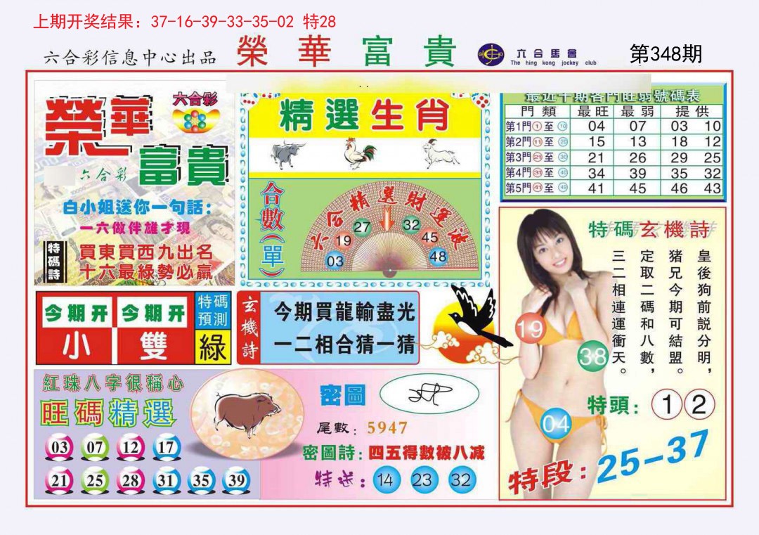 2024348期荣华富贵
