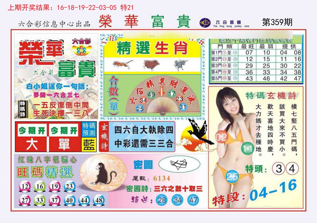 2024359期荣华富贵