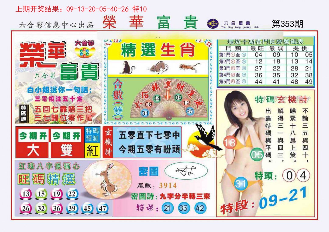 2024353期荣华富贵