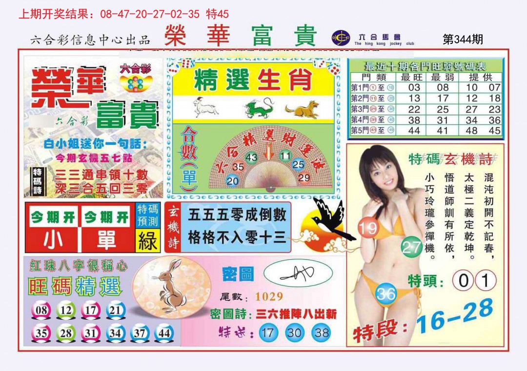 2024344期荣华富贵