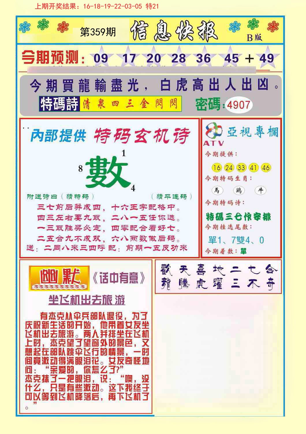 2024359期信息快报B