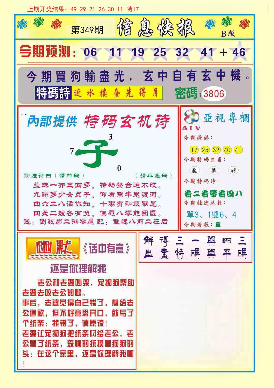 2024349期信息快报B