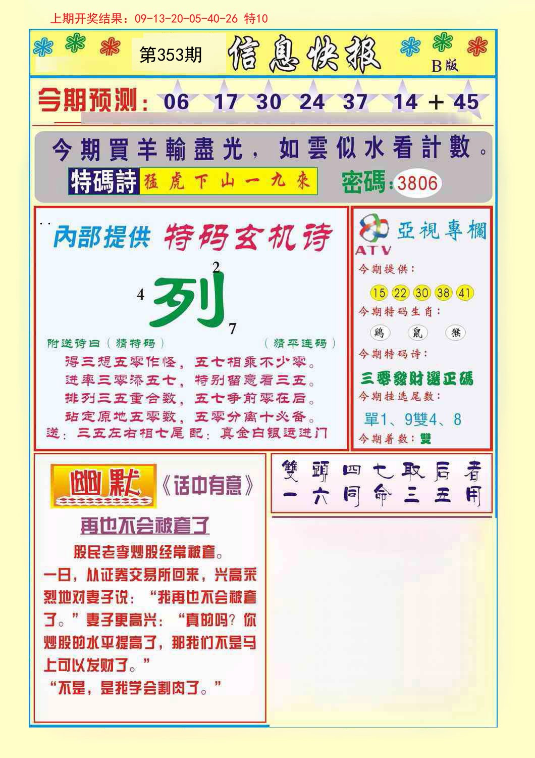 2024353期信息快报B