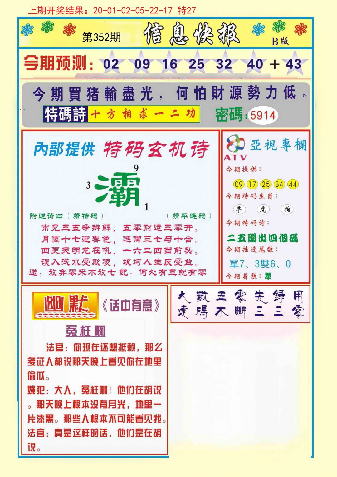 2024352期信息快报B