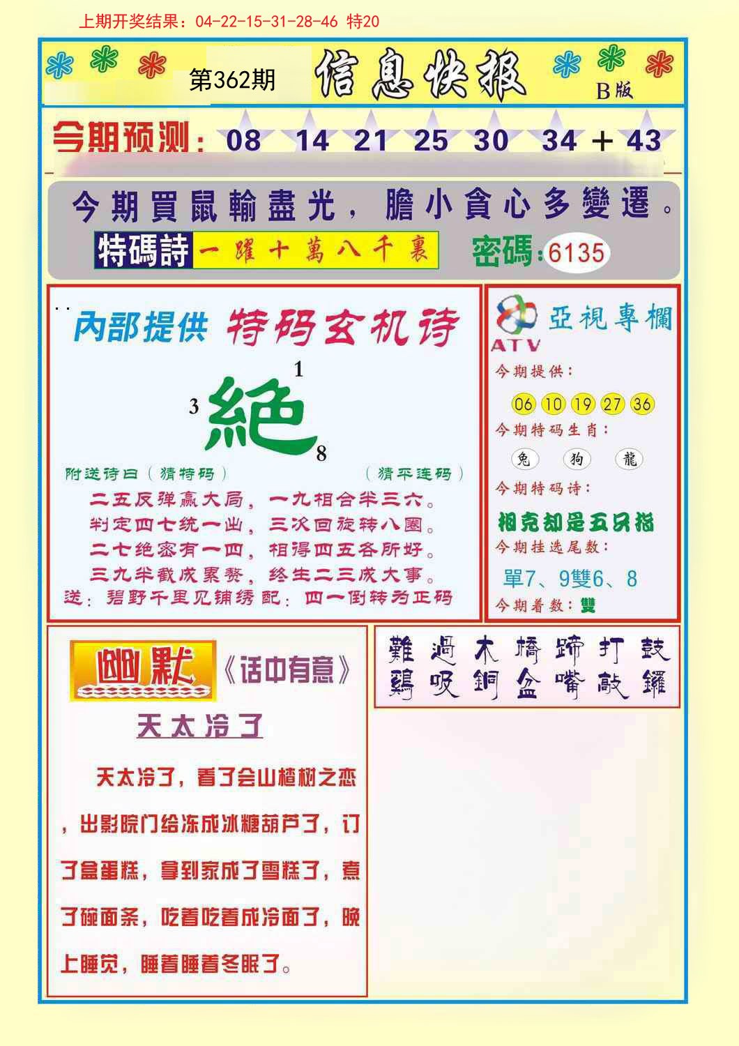2024362期信息快报B