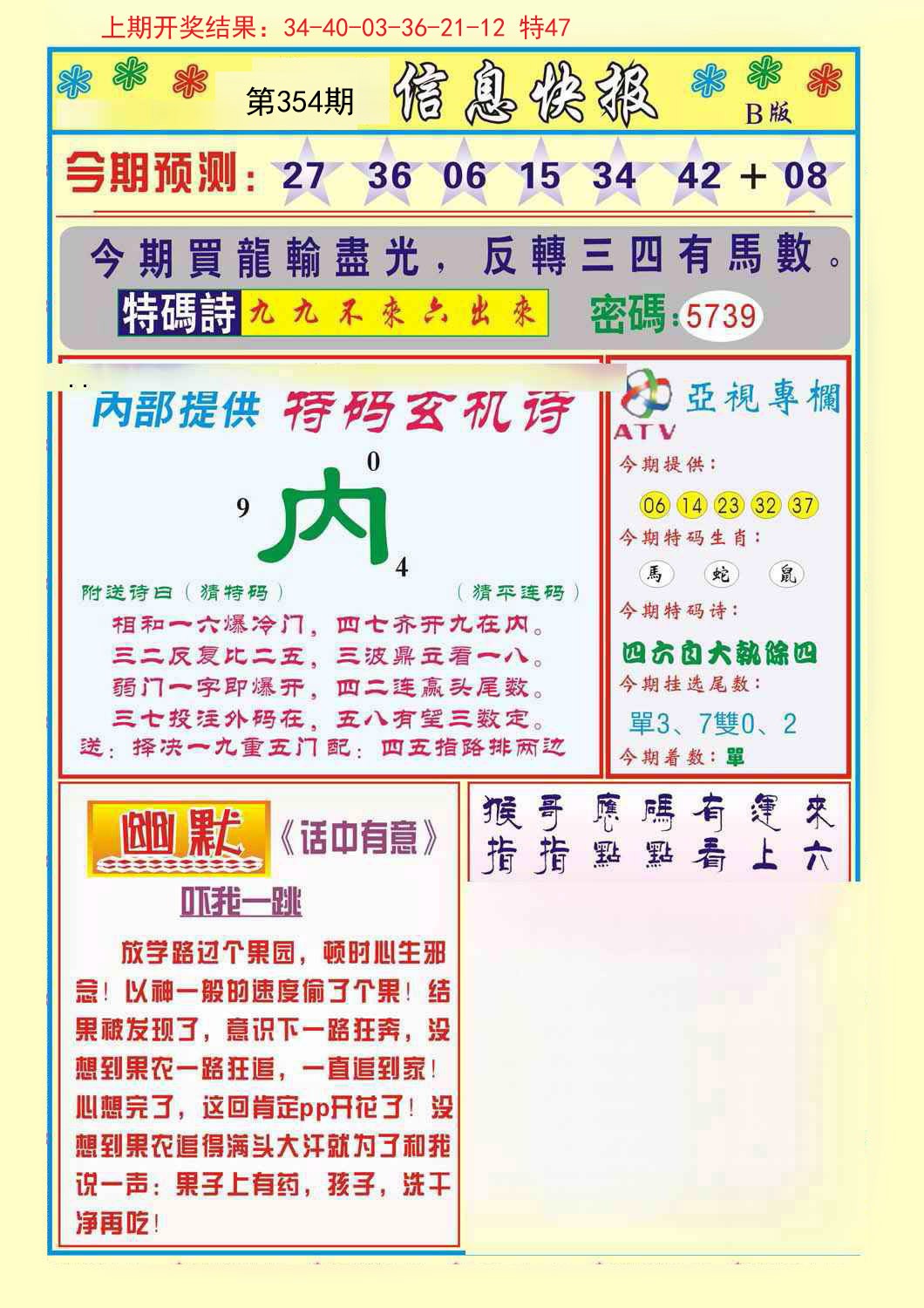 2024354期信息快报B
