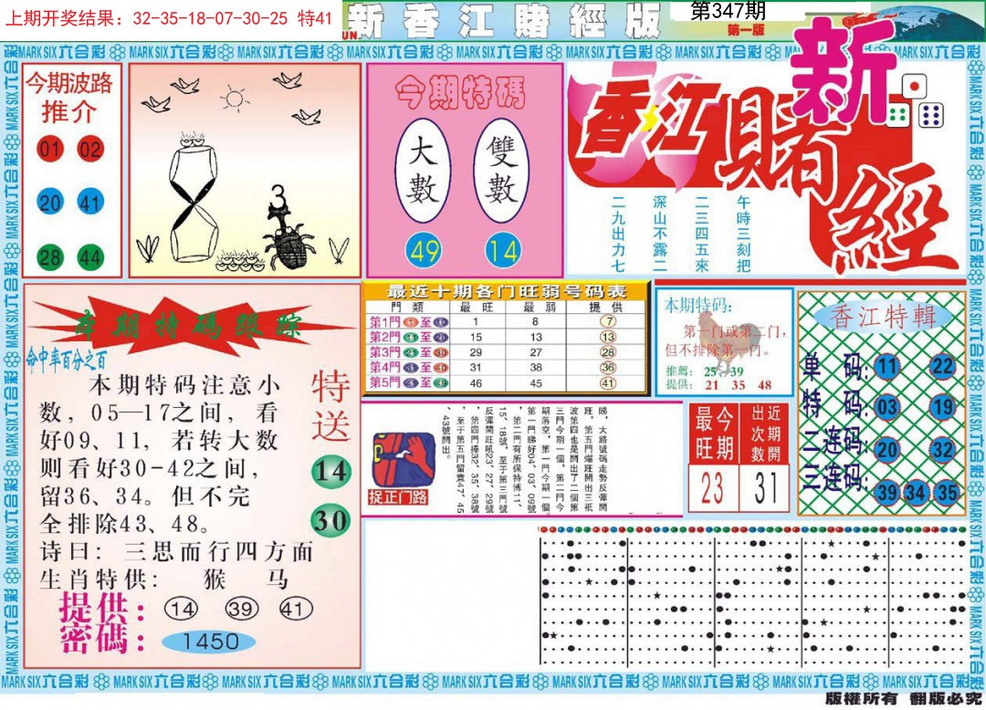 2024347期新香江赌经A