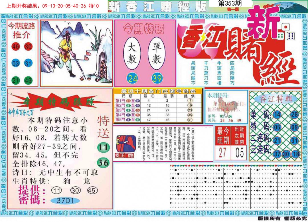 2024353期新香江赌经A