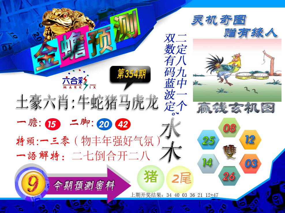 2024354期金蟾预测