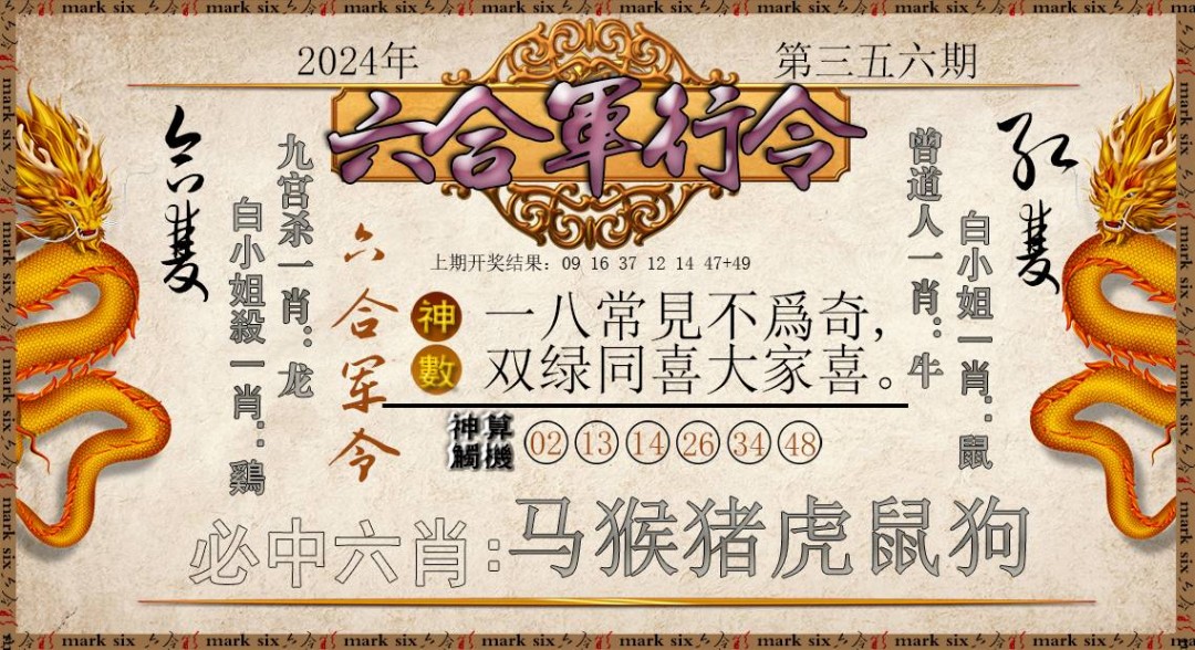 2024356期六合军行令