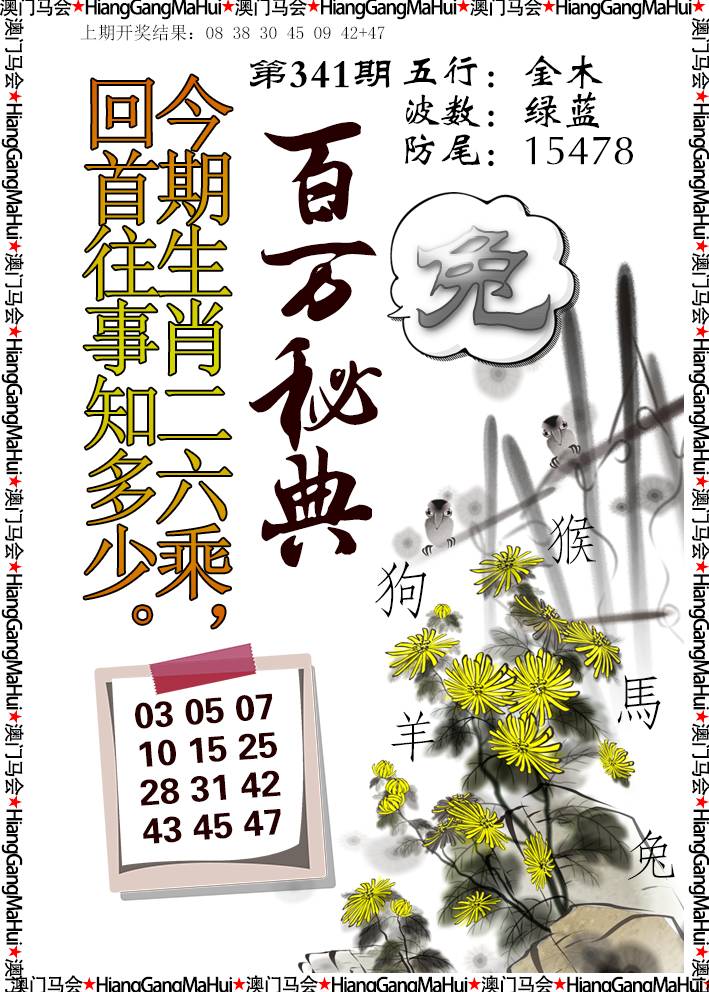 2024341期百万秘典