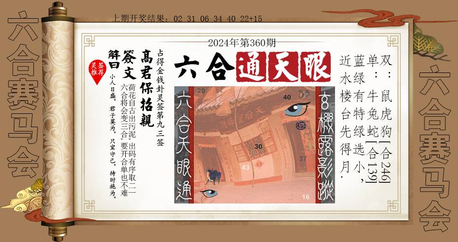 2024360期六合通天眼