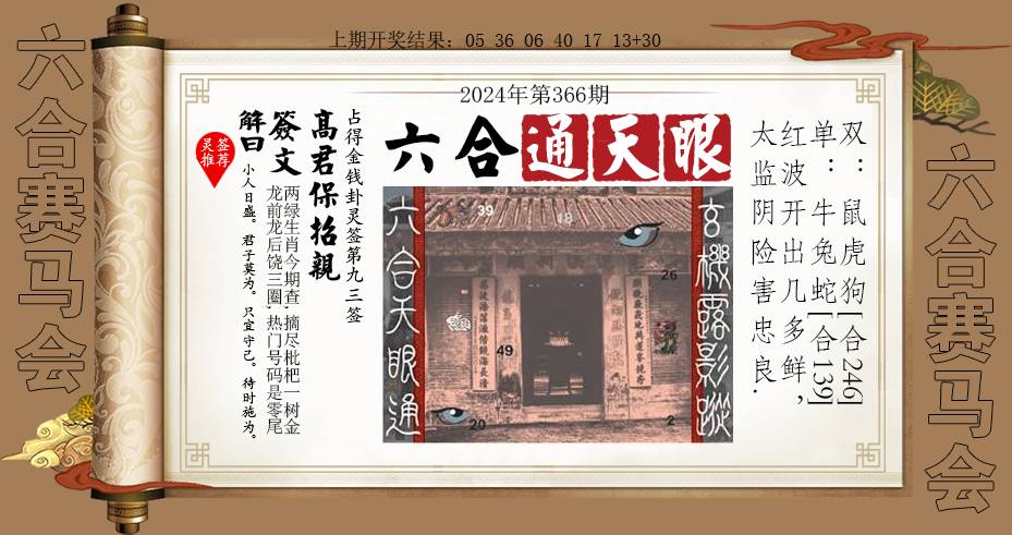2024366期六合通天眼